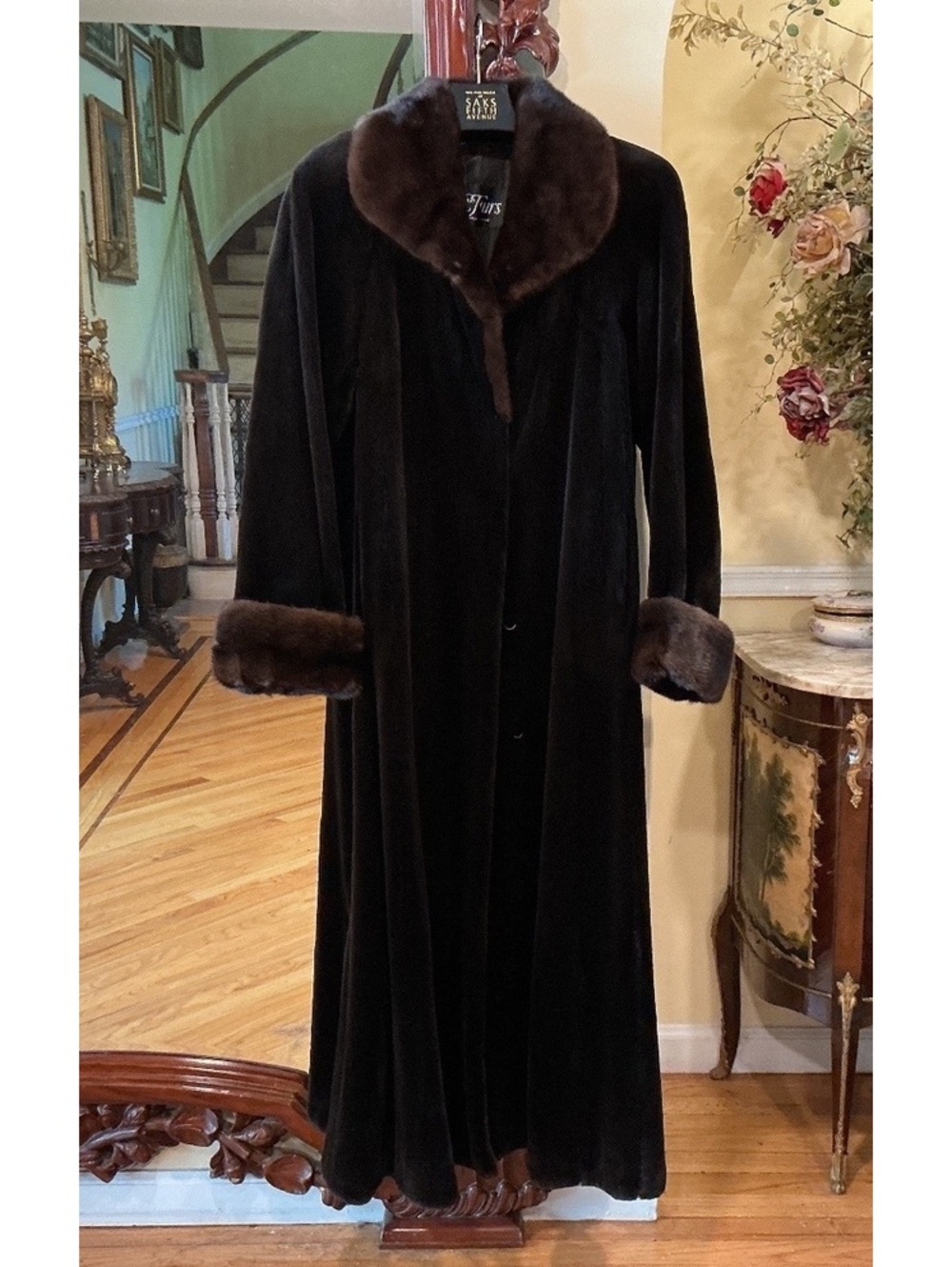 Sheared Mink Fur Coat Size L